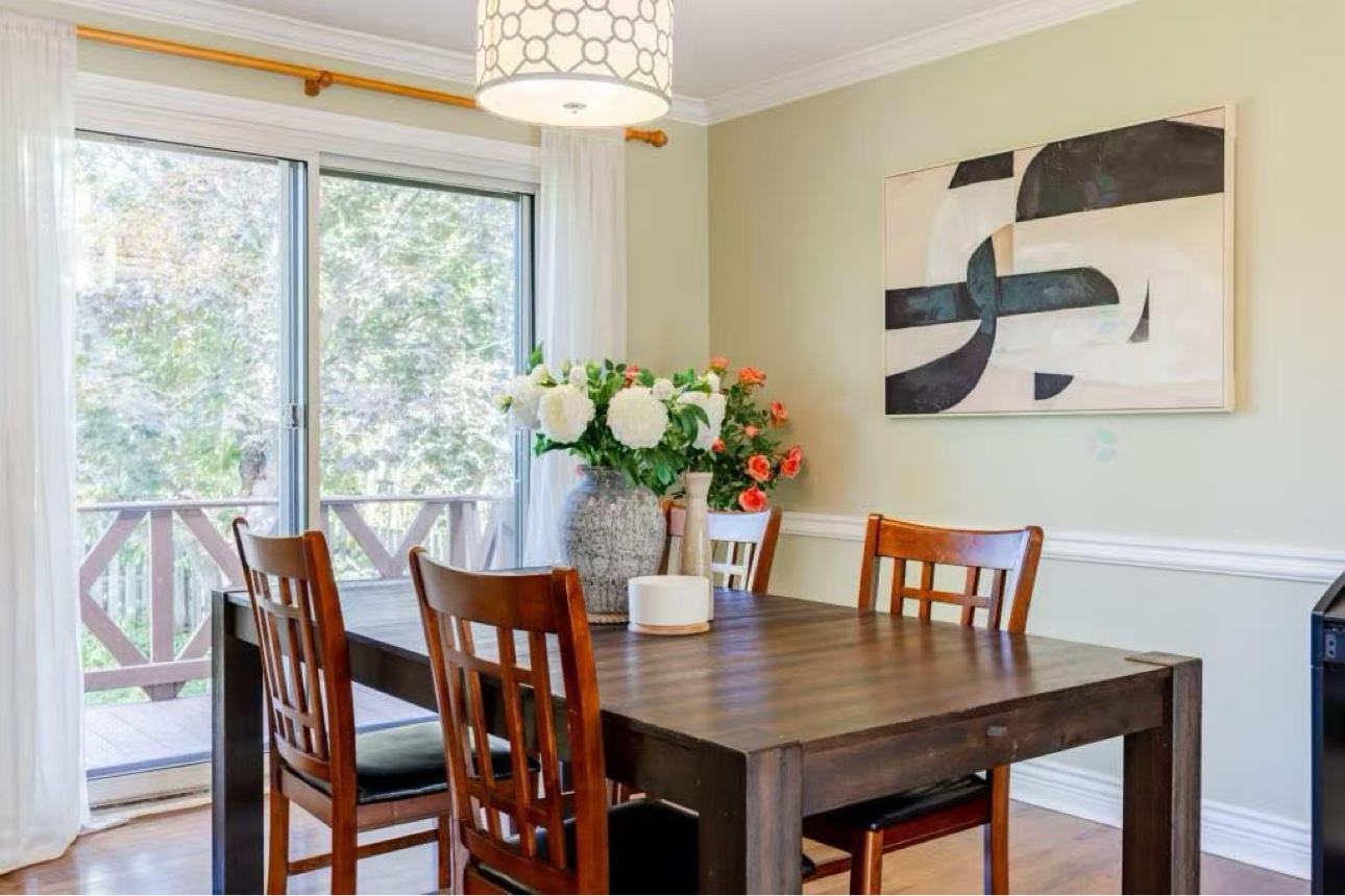 Salle à manger après le home staging