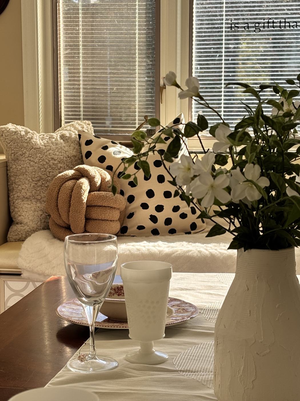 Salle à manger après le home staging